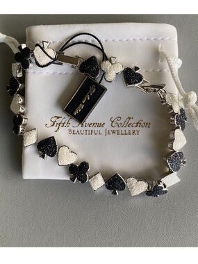 FAC Playing Cards Poker Sparkly Bracelet NWT​​